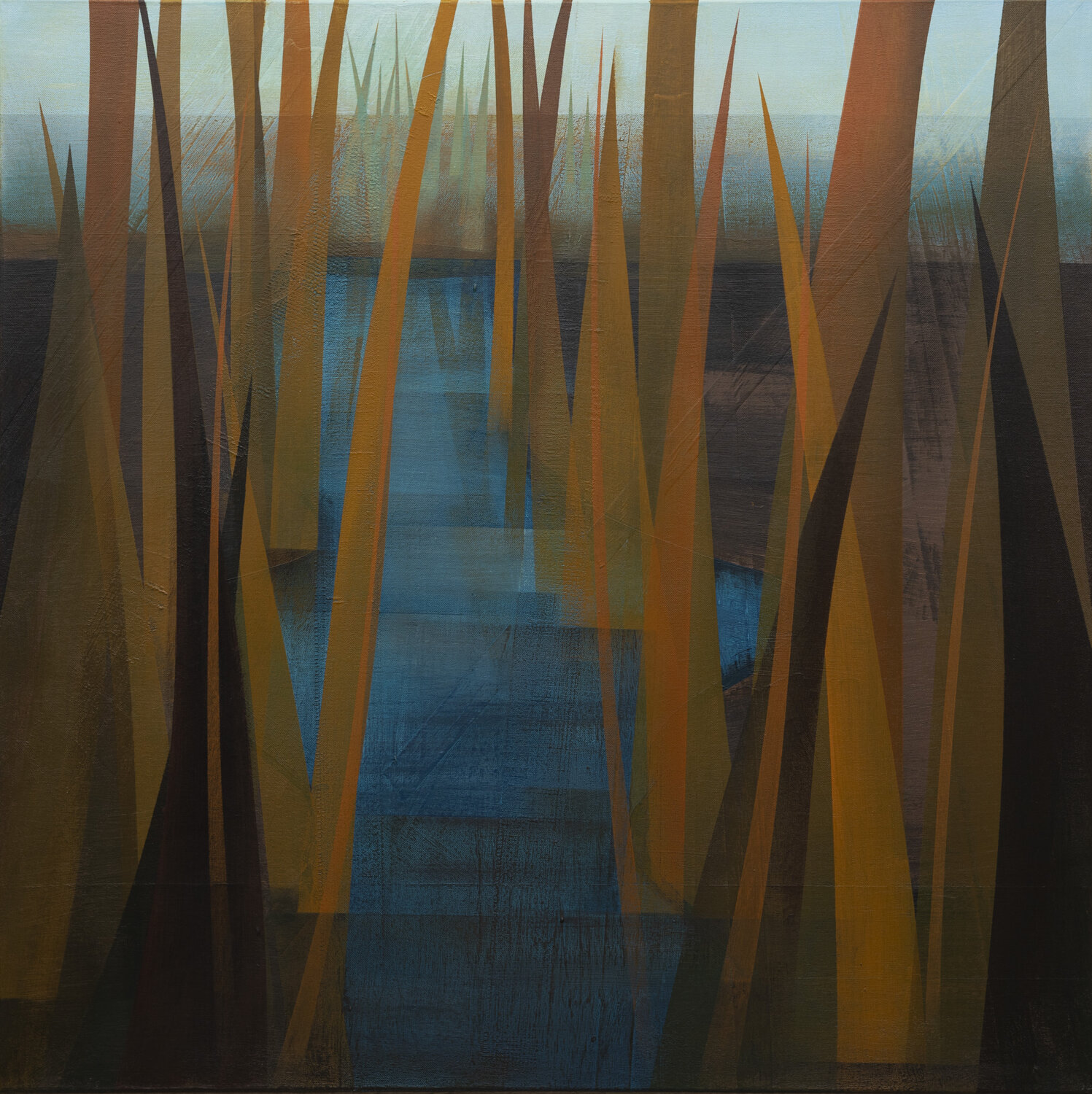 Moorlandschaft II Peter Knauer Original painting for sale