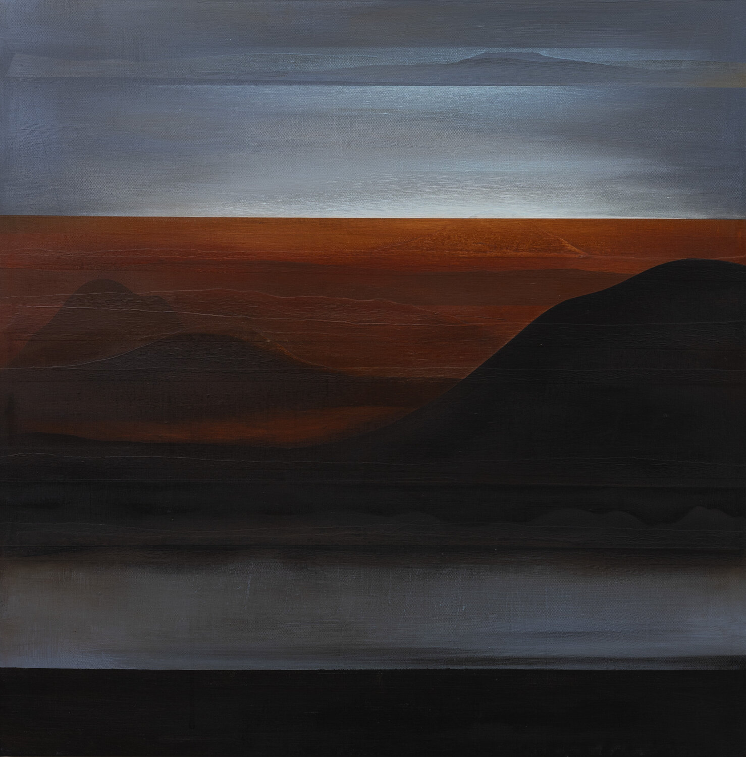 Moorlandschaft I Peter Knauer Original painting for sale