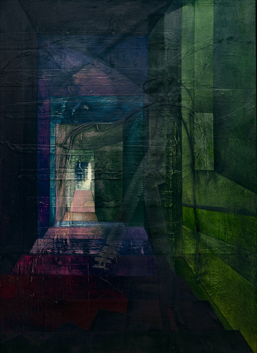 Wie weit reicht mein Leben Peter Knauer Original painting for sale