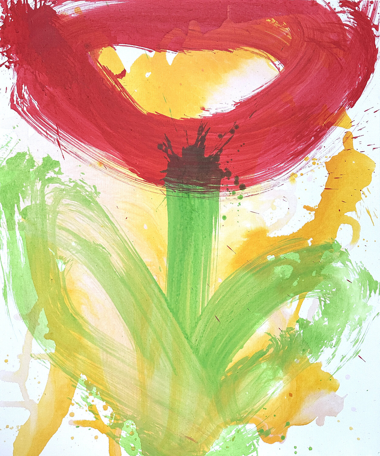 Fire Flower Eren Ögüt Original painting for sale