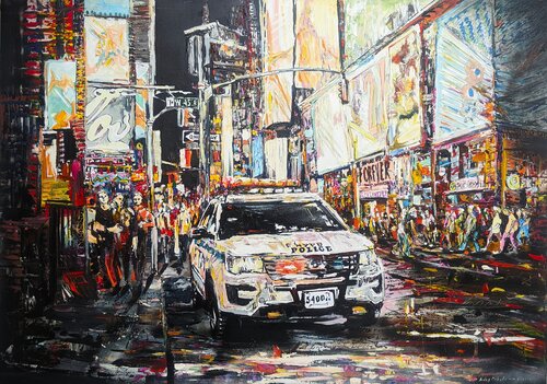 New York I by Aidas Mikelenas, Painting for Sale on Select