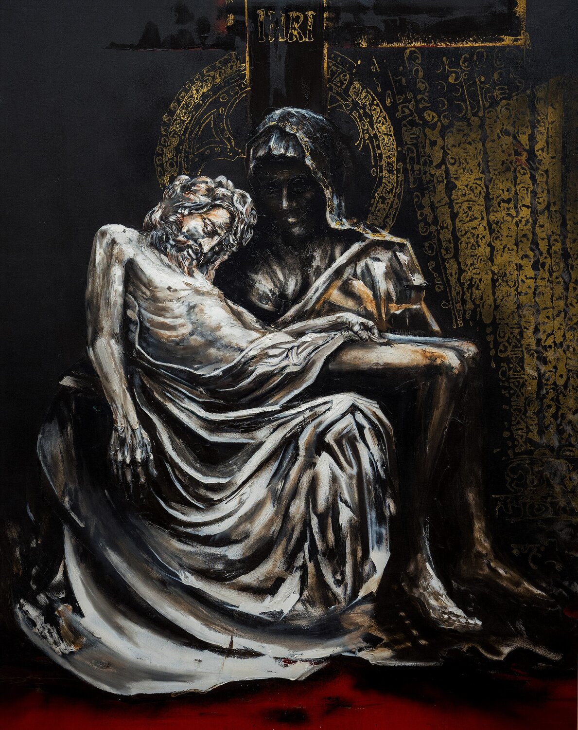 Pieta Aidas Mikelenas Original painting for sale