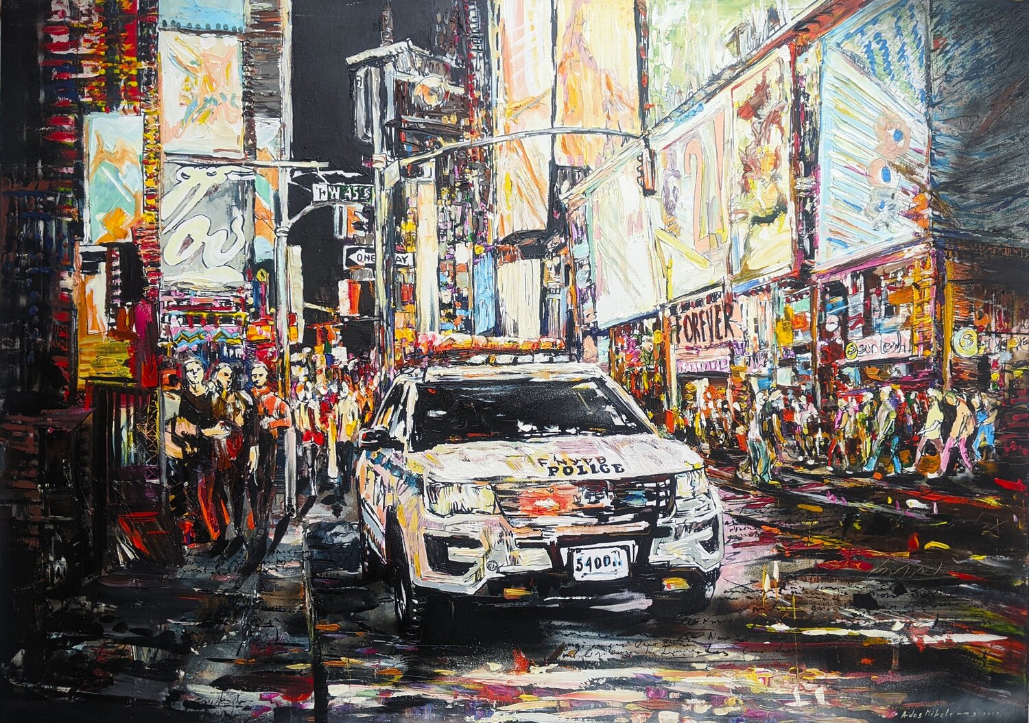 New York I Aidas Mikelenas Original painting for sale