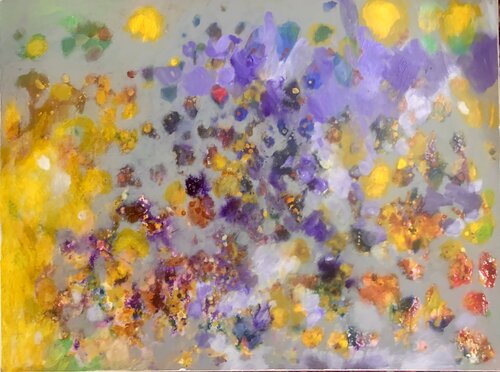 Abstract. When the sun says good night by Anne Samson, Painting for Sale on Select