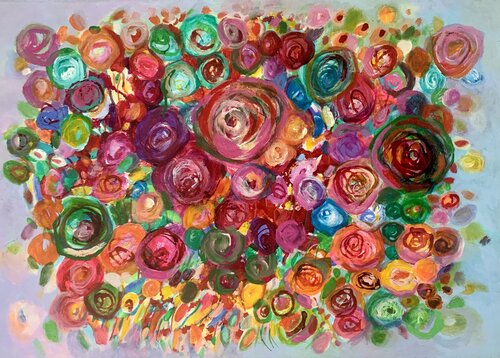 Roses by Anne Samson, Painting for Sale on Select