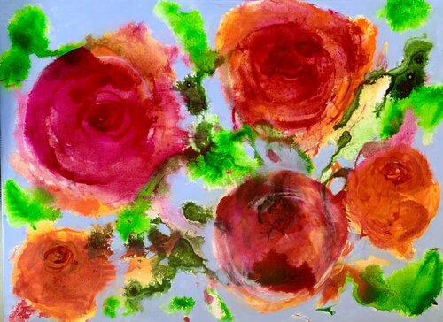 LeuchtBlüten by Anne Samson, Painting for Sale on Select