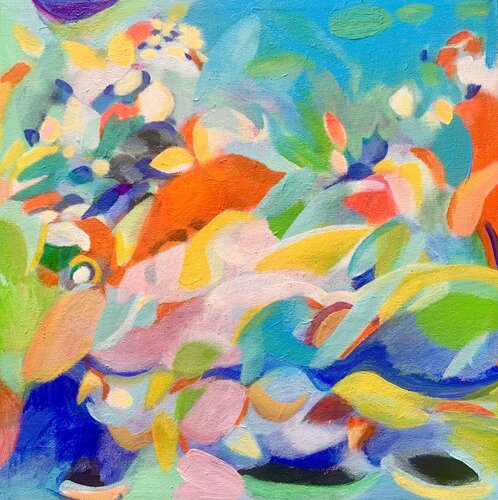 On the beach by Anne Samson, Painting for Sale on Select
