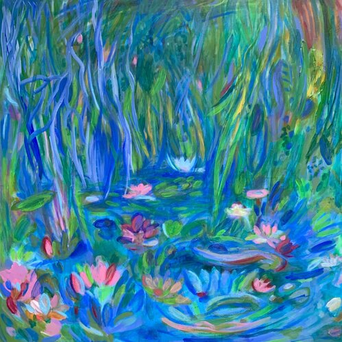 Blaue Stunde von Anne Samson, Malerei kaufen auf Select