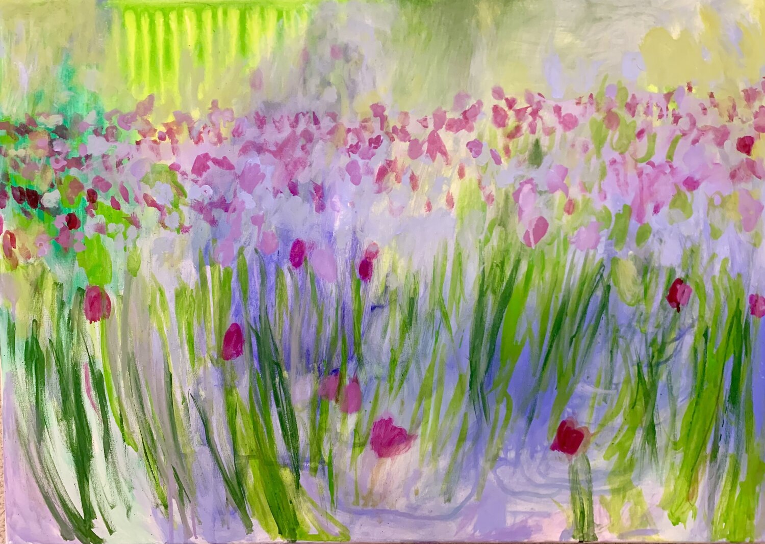 Blowing in the wind Anne Samson Original painting for sale