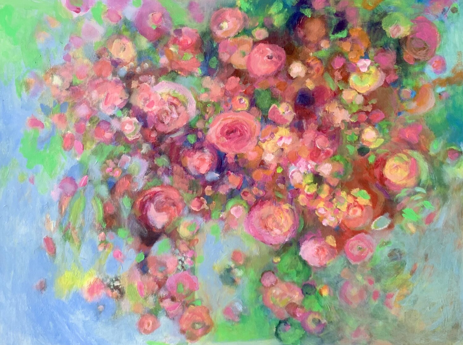 Nostalgie. Rosen. Anne Samson Original painting for sale