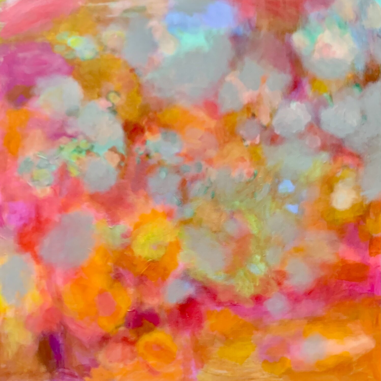 Abstract. Summer. Anne Samson Original painting for sale