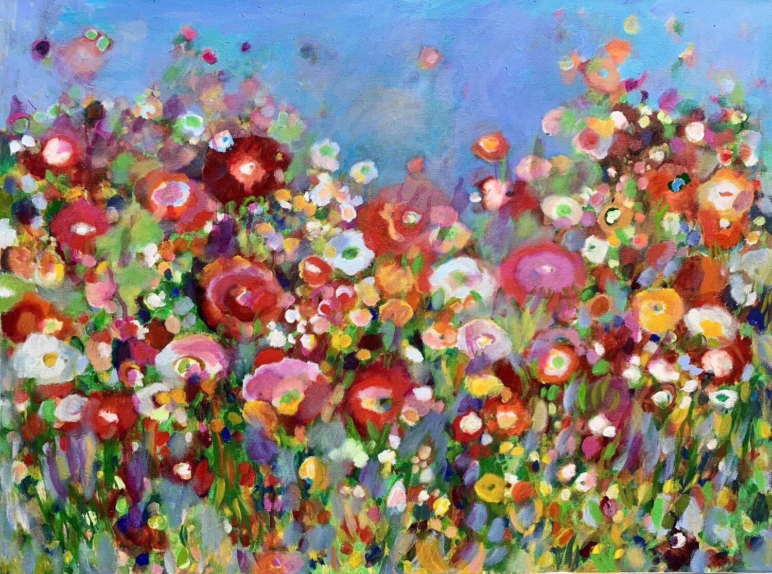 Sommerwiese Anne Samson Original painting for sale