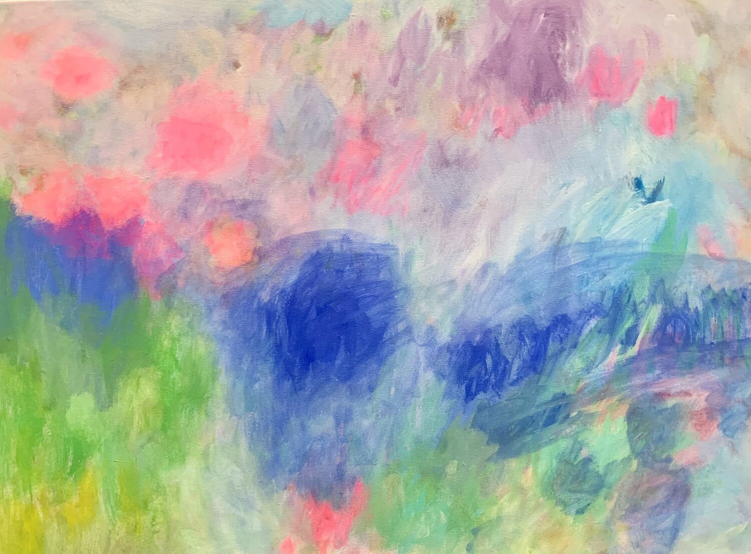 Abstrakt. Leicht und zart. Anne Samson Original painting for sale