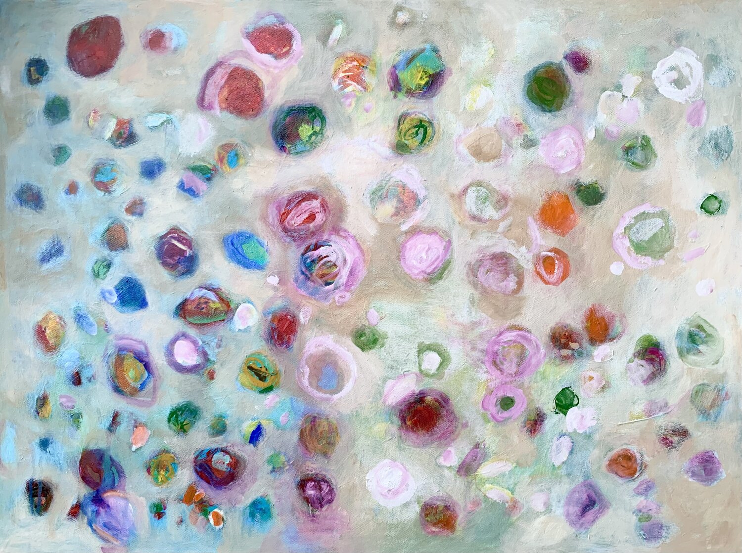 Abstract. Layers. Anne Samson Original painting for sale