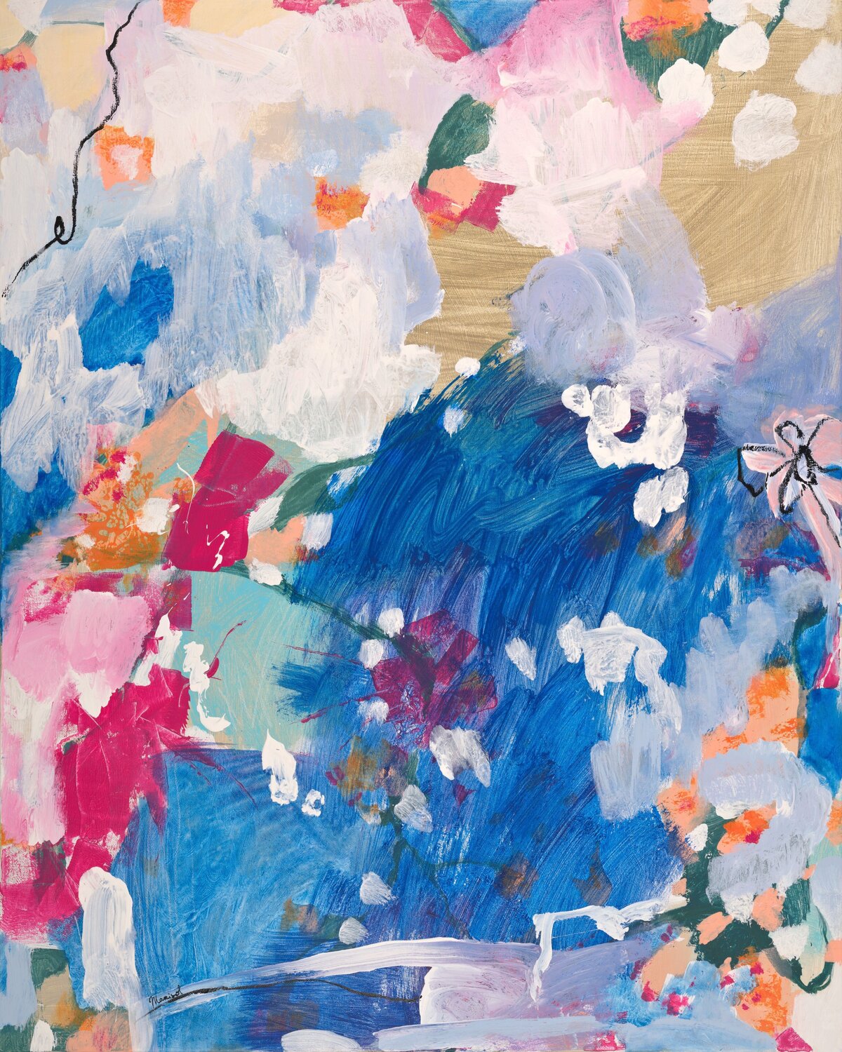 FRENCH COUNTRYSIDE Marisol Evora Original painting for sale