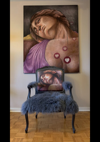 Miss you dad by Randa Hijazi, Painting for Sale on Select