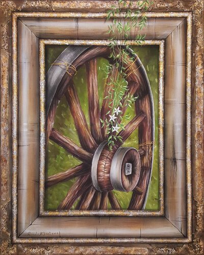 Wheel by Randa Hijazi, Painting for Sale on Select