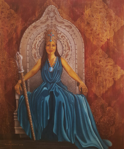 Queen Bilqis by Randa Hijazi, Painting for Sale on Select