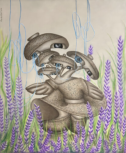 Petals of affection by Randa Hijazi, Painting for Sale on Select