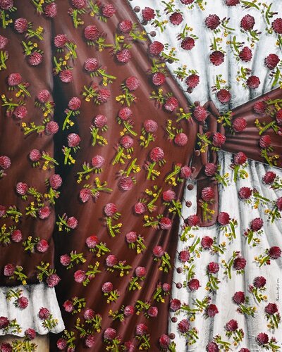 Flowers of Rain by Randa Hijazi, Painting for Sale on Select