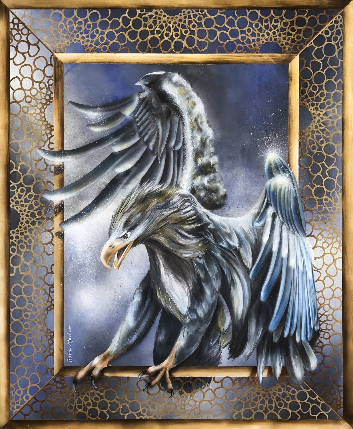 The Frame Randa Hijazi Original painting for sale