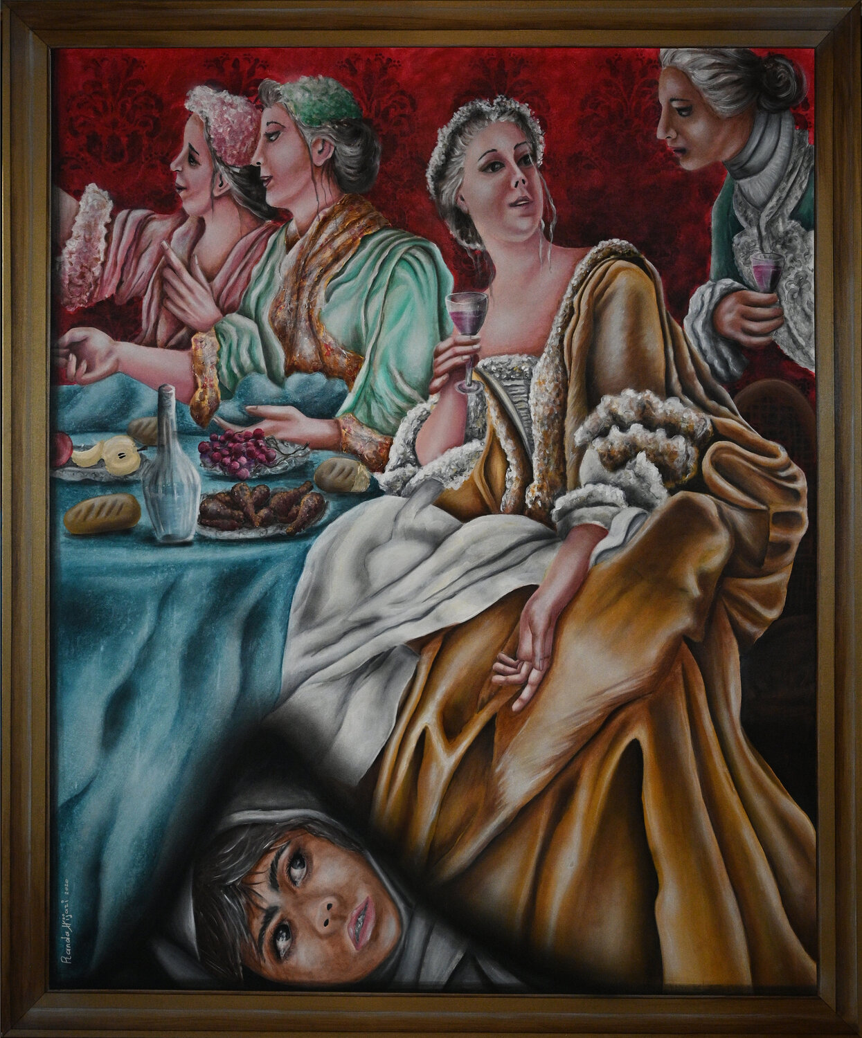 Share (Fight against hunger and poverty) Randa Hijazi Original painting for sale
