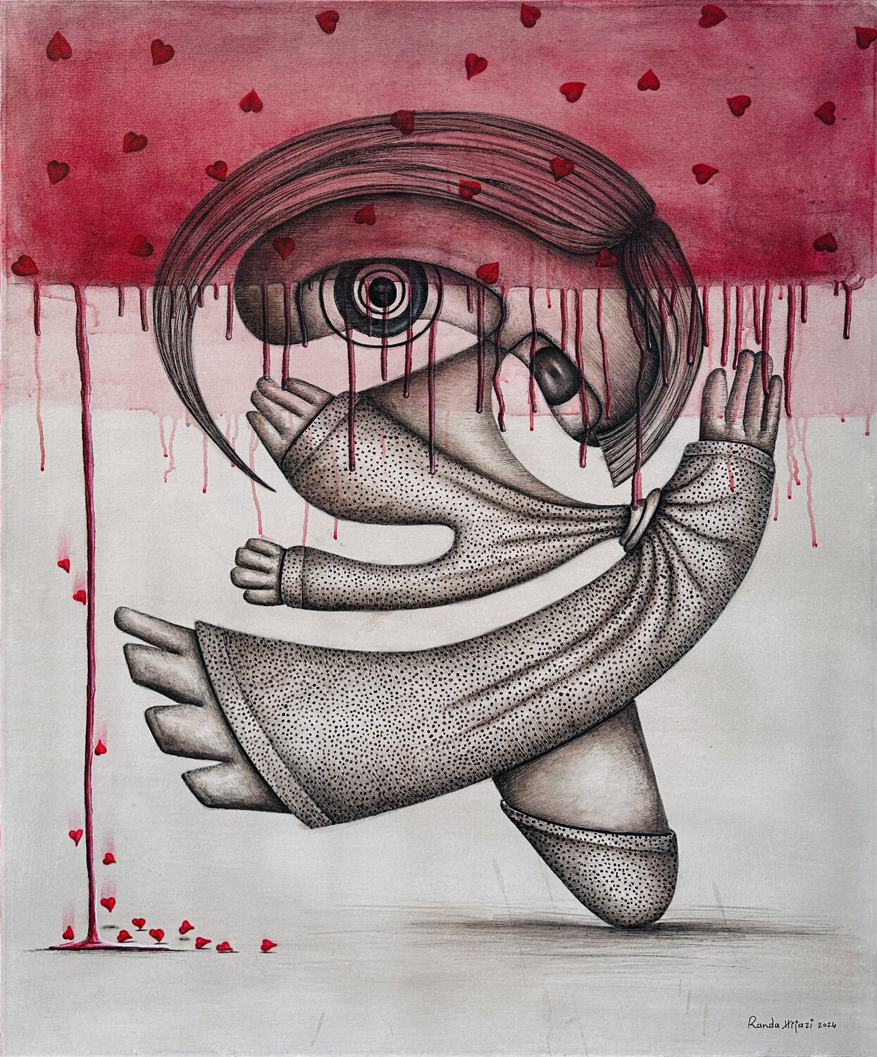 Dance of soul Randa Hijazi Original painting for sale