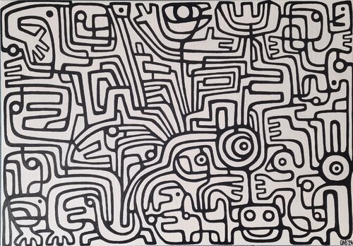 TRAFFIC by Gabriele Bruns, Painting for Sale on Select