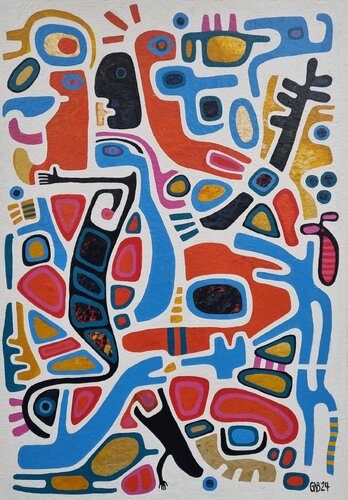 ABOUT TIME by Gabriele Bruns, Painting for Sale on Select