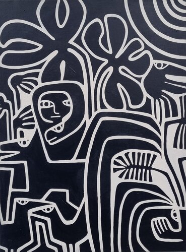 WALD 17 by Gabriele Bruns, Painting for Sale on Select