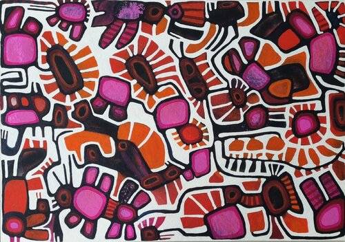 MAGENTINA by Gabriele Bruns, Painting for Sale on Select