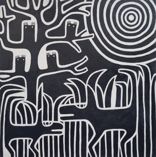 WALD 4 by Gabriele Bruns, Painting for Sale on Select