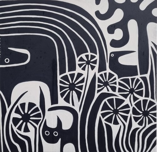 WALD 13 by Gabriele Bruns, Painting for Sale on Select