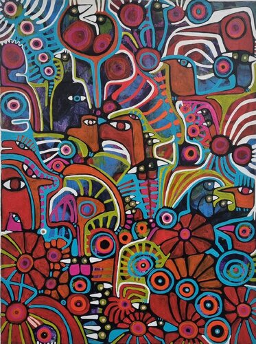 ROSAS GARTEN by Gabriele Bruns, Painting for Sale on Select