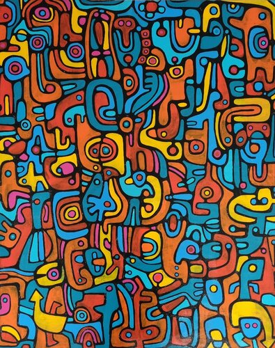 STEREO by Gabriele Bruns, Painting for Sale on Select