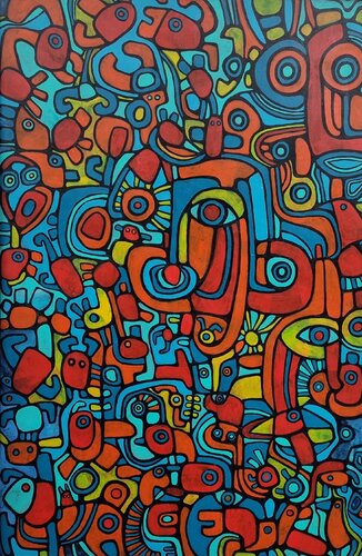 JUNGLE by Gabriele Bruns, Painting for Sale on Select