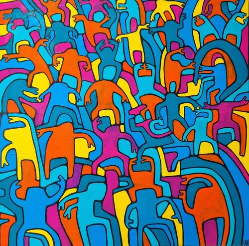 RHYTHM by Gabriele Bruns, Painting for Sale on Select