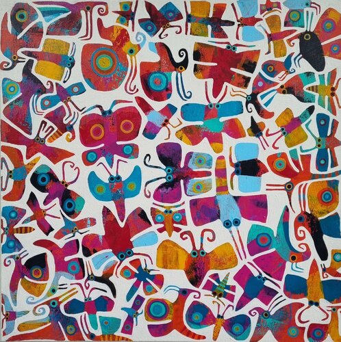 PAPILLONS 2 by Gabriele Bruns, Painting for Sale on Select