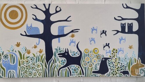 SOMMER by Gabriele Bruns, Painting for Sale on Select