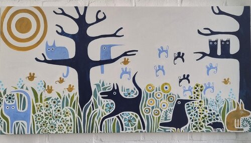 SOMMER by Gabriele Bruns, Painting for Sale on Select
