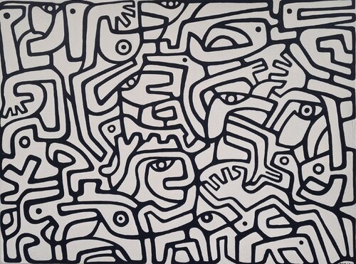 ENCOUNTERS by Gabriele Bruns, Painting for Sale on Select