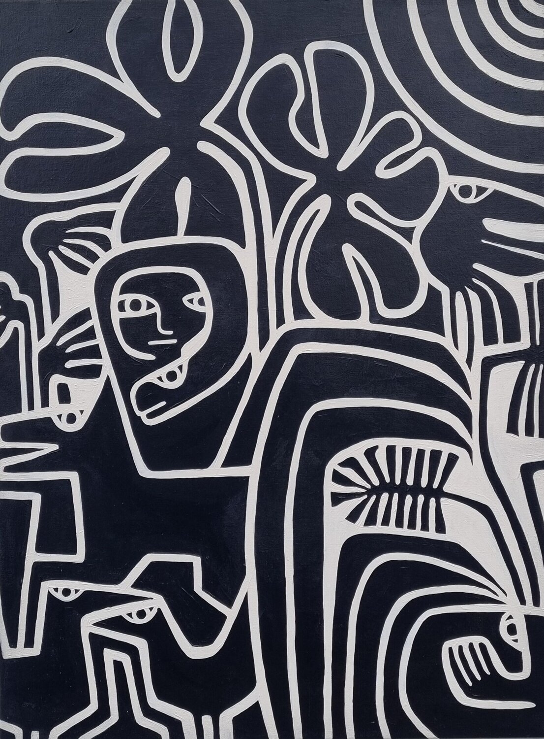 WALD 17 Gabriele Bruns Original painting for sale