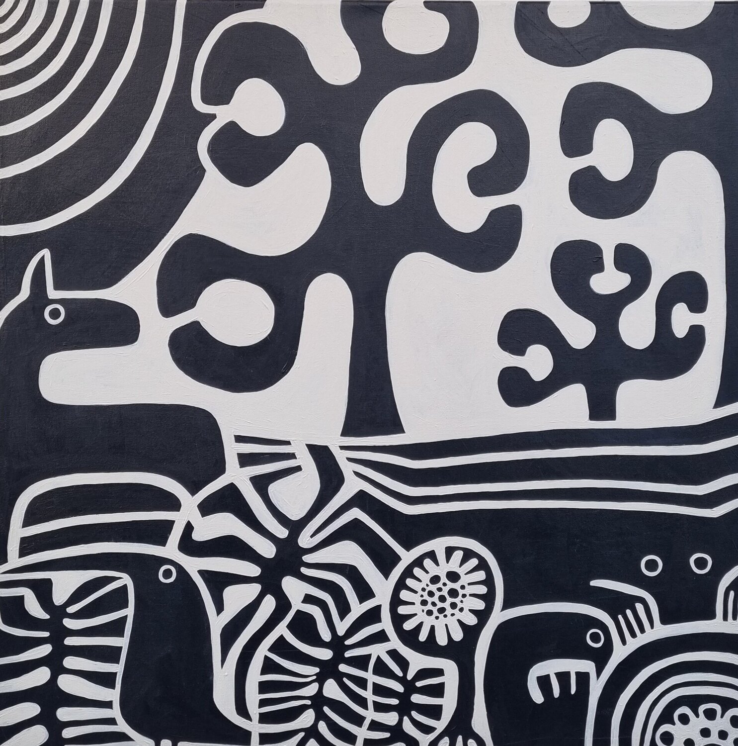 WALD 14 Gabriele Bruns Original painting for sale