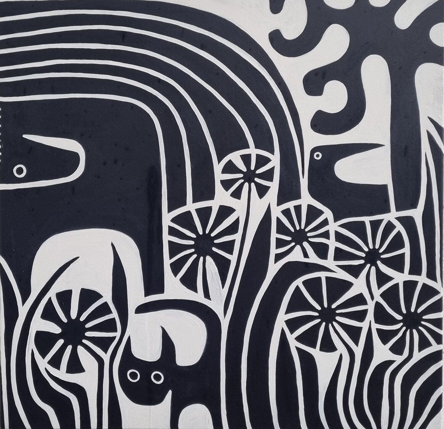 WALD 13 Gabriele Bruns Original painting for sale