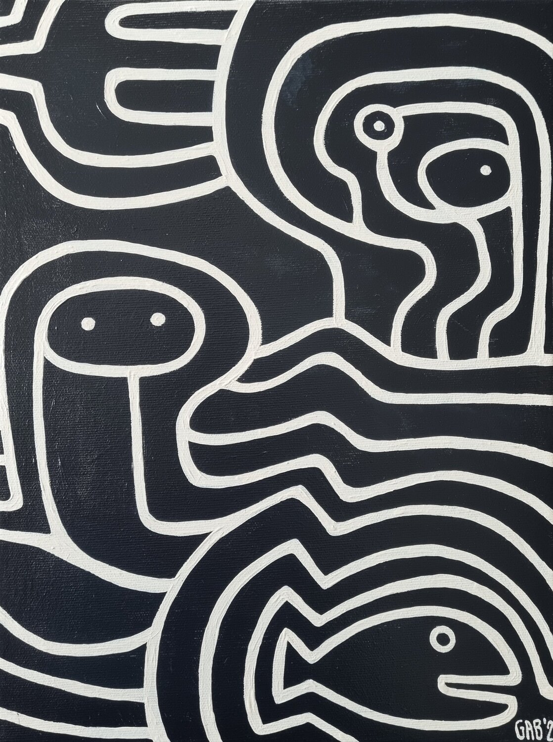 TIEDE FLUT Gabriele Bruns Original painting for sale