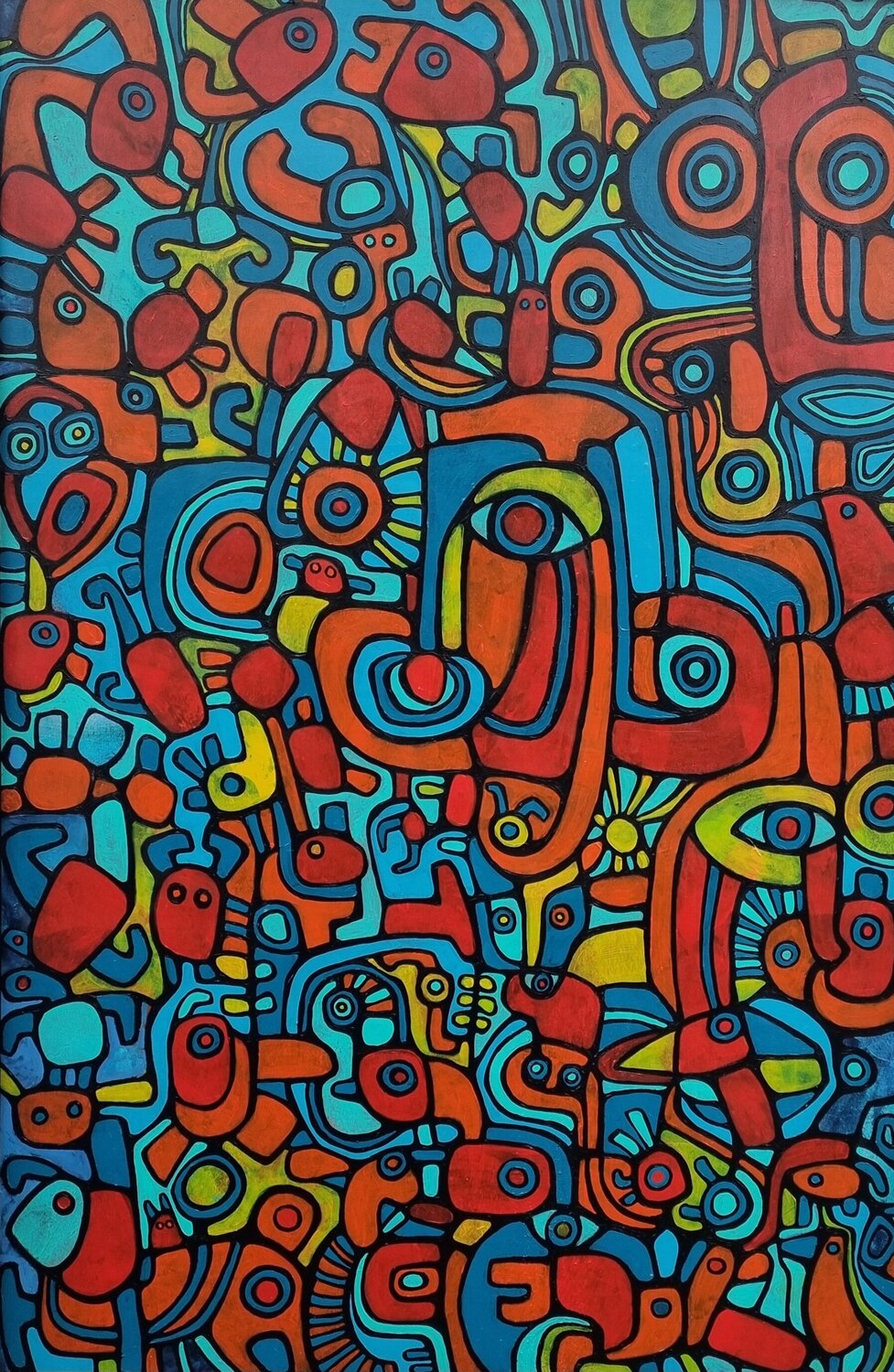 JUNGLE Gabriele Bruns Original painting for sale