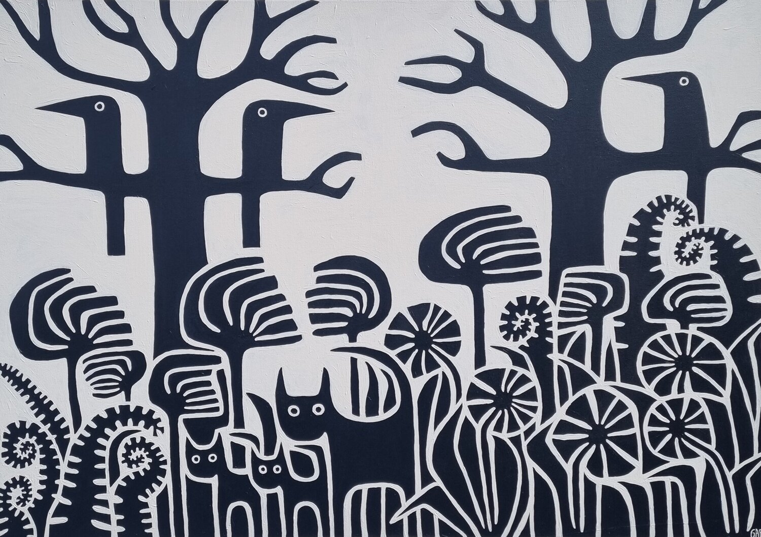 WALD 28 Gabriele Bruns Original painting for sale