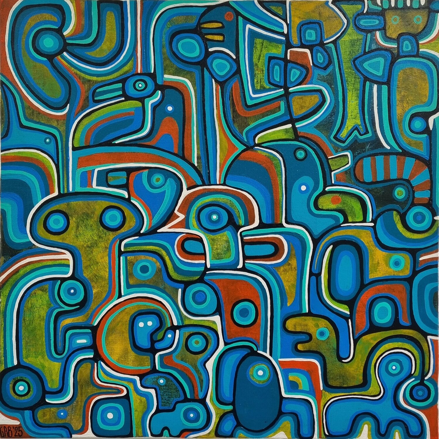 KEEPER Gabriele Bruns Original painting for sale