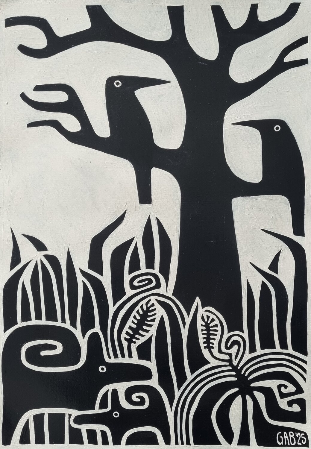 WALD 35 Gabriele Bruns Original painting for sale
