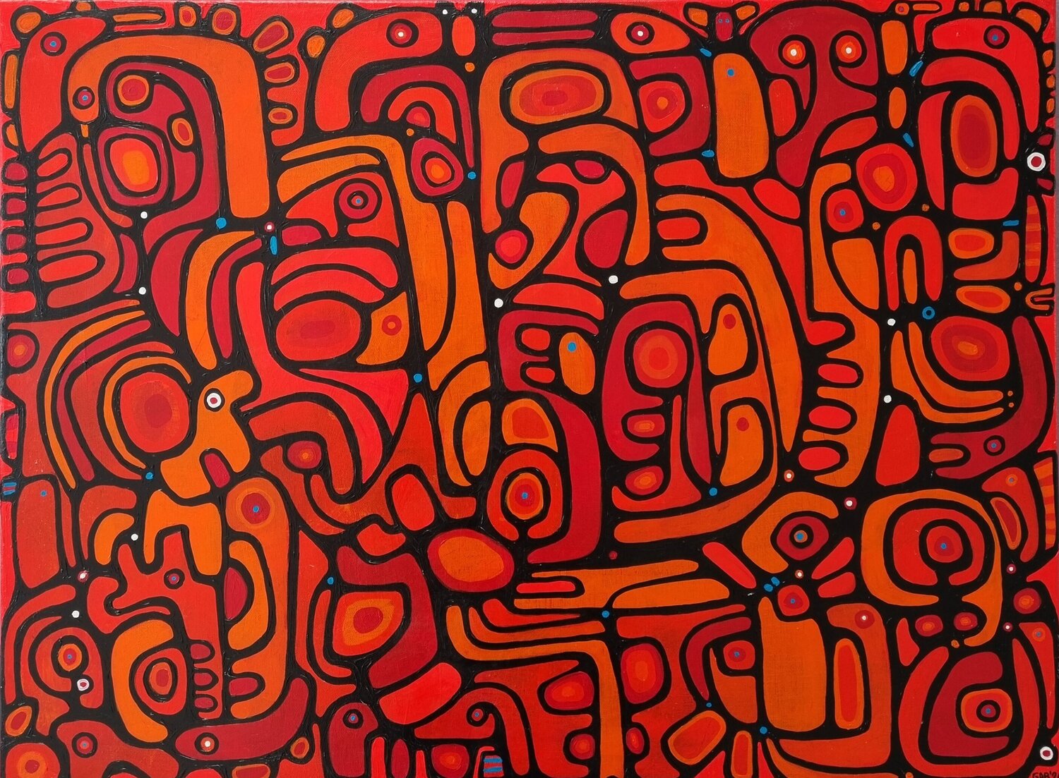 HEAT Gabriele Bruns Original painting for sale